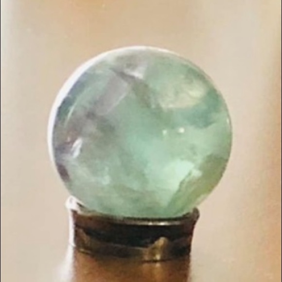 Rainbow Fluorite Sphere - One 32mm Crystal Ball - Picture 8 of 11